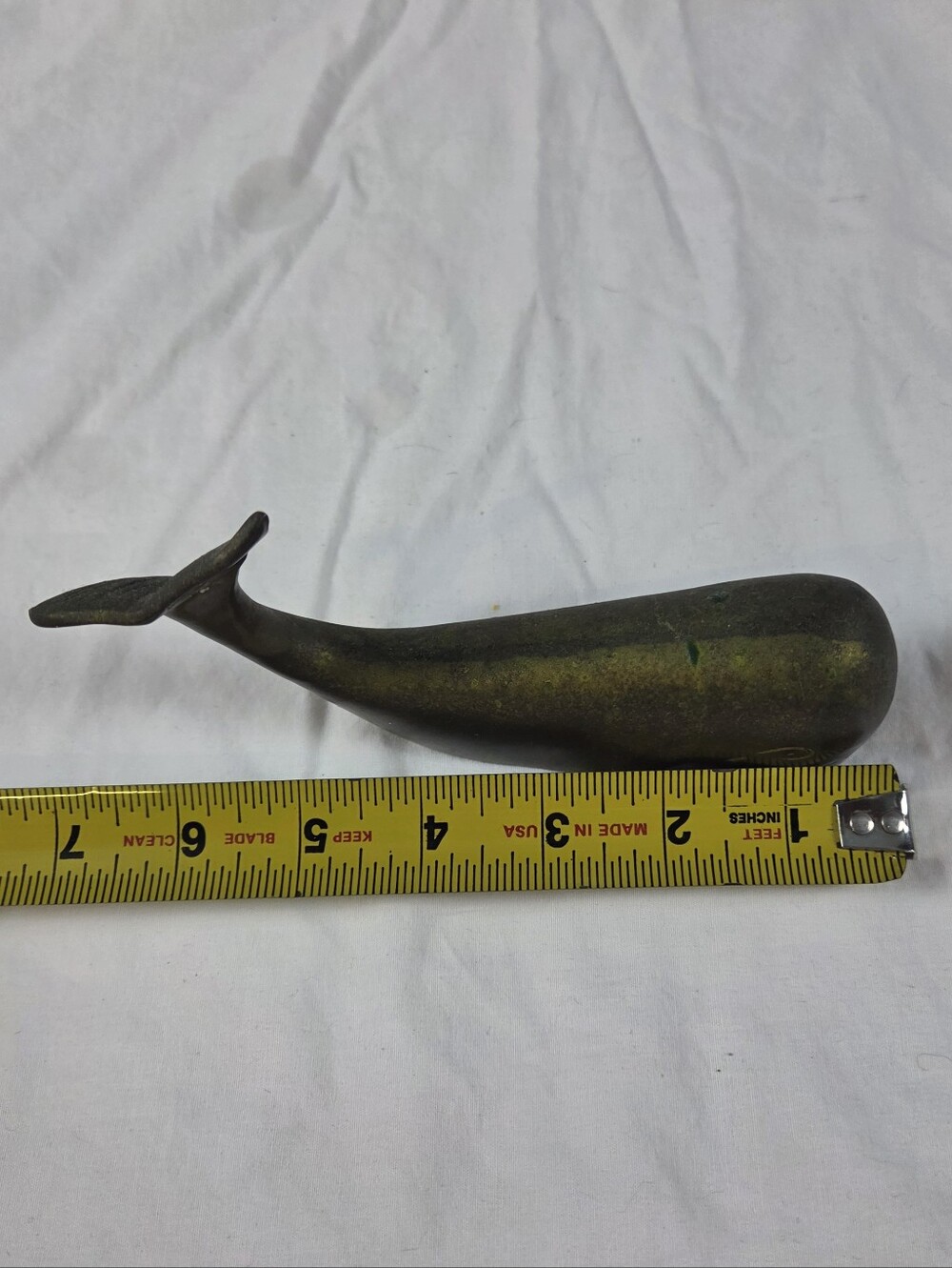 Vintage Brass Whale Figure - Picture 7 of 8